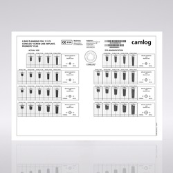 Picture of CONELOG® Planning, X-Ray foil, SCREW-LINE, 1:1.25