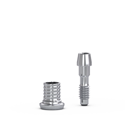 Picture of Flat Abut Narrow Short Ti Cylinder + Lab Screw
