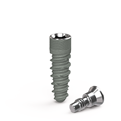 Picture of Fusion 3.3 x 10.5mm Implant, Grey Platform, Ossean, Blossom