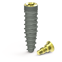 Picture of Fusion 4.2 x 15mm Implant, Yellow Platform, Ossean, Blossom