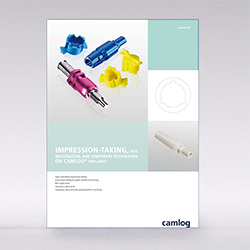 Picture of Impression taking, bite registration and temporary restoration on CAMLOG® Implants