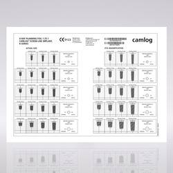 Picture of CAMLOG® Planning, X-Ray foil, SCREW-LINE, 1:1.25