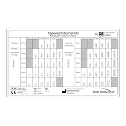 Picture of Tapered Internal HD Radiographic Implant Template