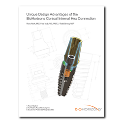 Picture of Unique Design Advantages of the BioHorizons Conical Internal Hex Connection