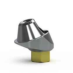 Picture of Yellow Multi-unit Abutment, 17-degree, 2.25mm Collar