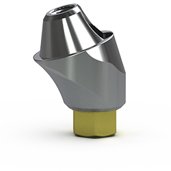 Picture of Yellow Multi-unit Abutment, 17-degree, 3mm Collar