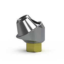Picture of Yellow Multi-unit Abutment, 30-degree, 3mm Collar