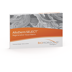 Picture of AlloDerm Select readyto use 1cm x 1cm use ref# 30180101