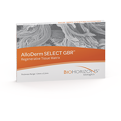 Picture of AlloDerm Select GBR ready to use, 1cm x 1cm use ref# 30160101