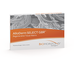 Picture of AlloDerm Select GBR ready to use, 1cm x 4cm use ref# 30160104