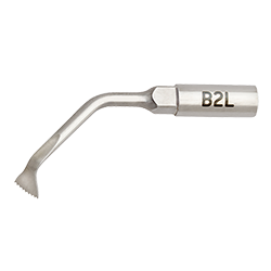 Picture of B2L tip,  fine toothed for horizontal cuts, left curved