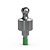 Picture of Internal 4.5mm Ball Abutment, 3mm Collar